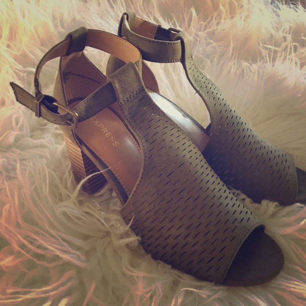 Express open toe booties